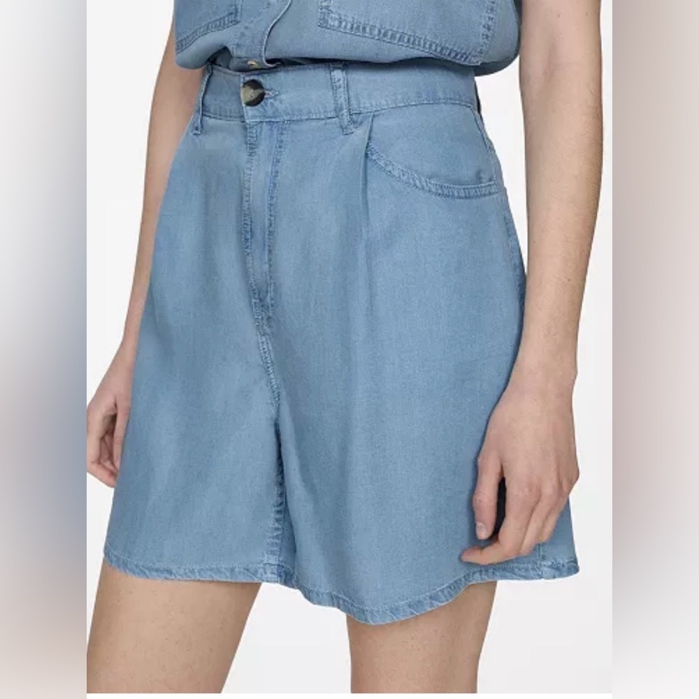 MANGO Light Blue Jean Shorts